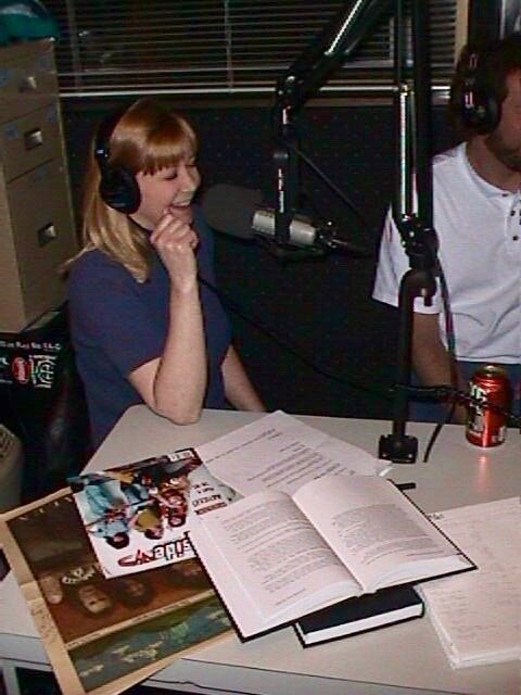 Susan Masino with a few copies of The Van Halen Encyclopedia, an issue of Inside magazine and the original article mentioned in the VHND story.