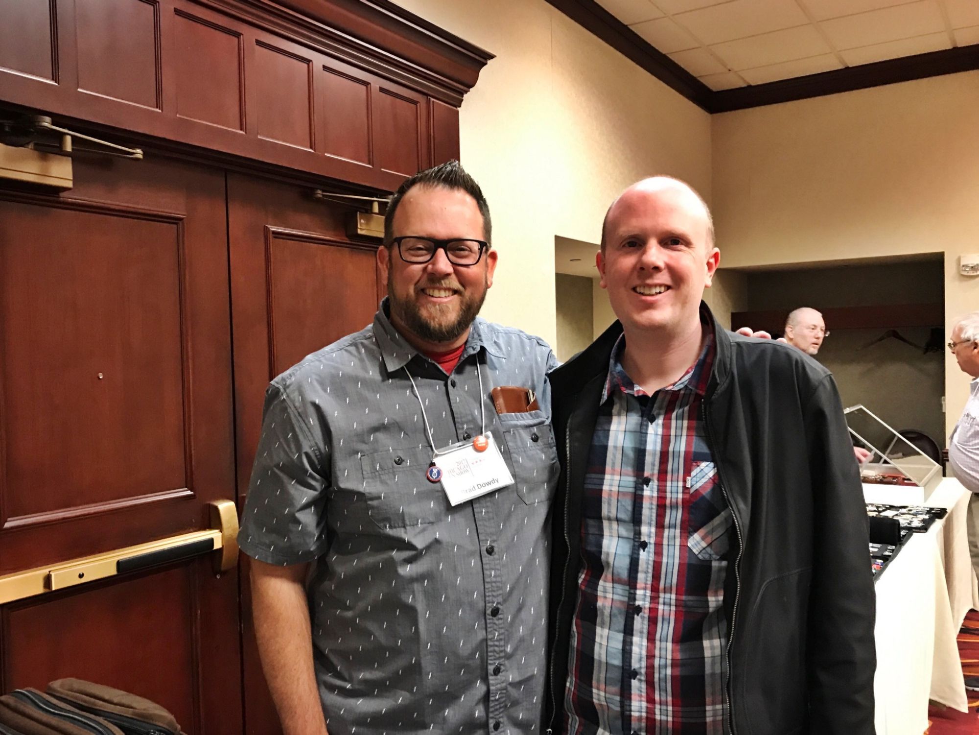 Brad and I today at the Chicago Pen Show. 