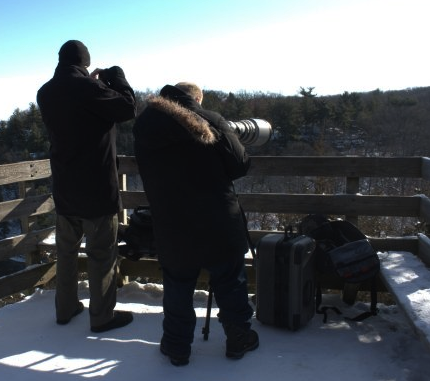 Bald Eagle Photography with a Compact Camera. That&rsquo;s me and my buddy Tom snapping pics of Bald Eagles at Starved Rock State Park. OK, so it&rsquo;s ridiculous for me to attempt this with a compact camera. But that&rsquo;s kind of my point - I …